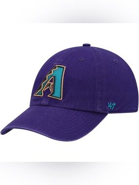 Arizona Diamondbacks '47 Purple Logo Cooperstown Collection Clean Up Baseball ⚾️